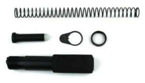 Tacfire Short Buffer Tube System Black AFALSEdized Aluminum With Qd End Plate For Ar Pistol Platform
