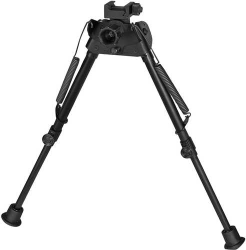Harris Bipods S-lp Sl P Made Of Steel/aluminum With Black AFALSEdized Finish, 9-13" Vertical Adjustment, Rubber Feet, Picat