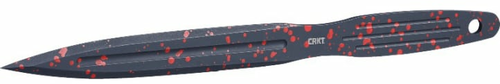 Crkt K930rkp Onion Throwing Knives 6.25" Fixed Spear Point Plain FALSEn-sharp Black/red Spatter 1050 High Carbon Includes S