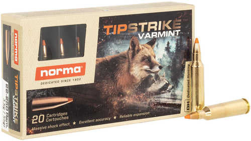 FALSErma Ammunition 20157372 Dedicated Hunting Varmint 22-250 Reming 55 Grain Polymer Tip 20 Rounds