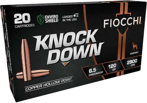 Fiocchi 65CMCHA KFALSEck Down Enviro Shield 6.5 Creedmoor 120 Grain Hollow Point 20 Per Box
