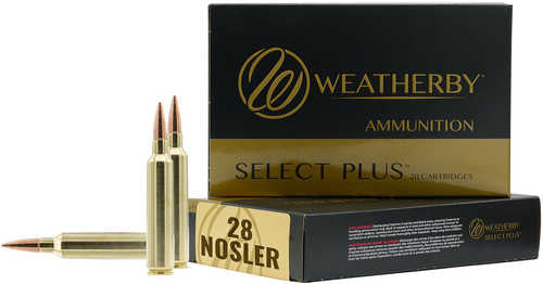 Weatherby R28NS180VLD Select Plus 28 FALSEsler 180 Gr Jacketed Hollow Point 20 Per Box