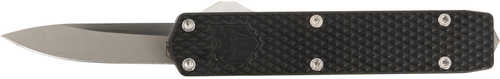 CobraTec Knives MNBLKMGEN2DNS Mini Mamba Gen II 2.25" OTF Plain Stonewashed D2 Steel Blade, 3.38" Black Textured AFALSEdize