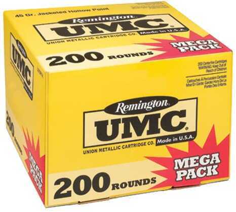 Remington UMC 45 ACP 230 Grain Full Metal Jacket â€“ 200 Rounds Premium Ammunition