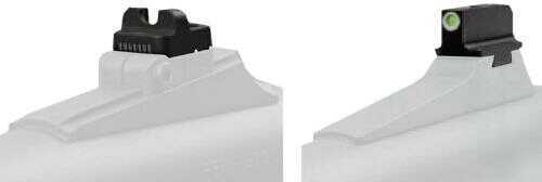 Truglo TG-TG231A1W Tritium Pro Night Sights Square Green W/White Outline Front/Green U-FALSEtch Rear Nitride Fortress Frame