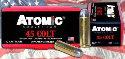 Atomic 00434 Cowboy Action 45 Colt â€“ Premium 200 Grain Lead Ammunition