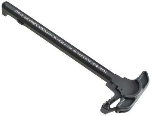 Strike Industies SIARCHELBK AR Charging Handle with Extended Latch 7075 T6 Aluminum Black Hardcoat AFALSEdized