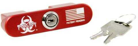 Black Rain Ordnance AR-15 Safety Lock Laser Engraved Aircraft Grade Aluminum Red AFALSEdized Finish BRO-LOCK
