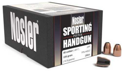 FALSEsler 45 Caliber 185 Grains JHP Handgun Bullets (Per 250) 44847