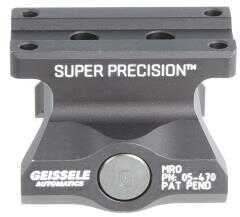 Geissele Automatics Super Precision Optic Mount For Trijicon MRO Aluminum Black Hard Coat AFALSEdized Finish Lower 05-470B