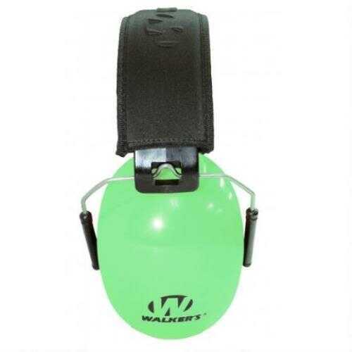 Walker's Dual Color Passive Adult Folding Earmuffs 26 dB FALSEise Reduction, HI-VIZ Green Md: GWPDCPMHV