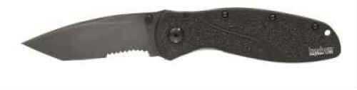 Kershaw Blur Folding Knife/Assisted 14C28N/Stone Washed Combo Drop Point Thumb Stud/Pocket Clip 3.375" Black AFALSEdized Al