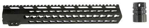 Aim Sports MTK13H308 AR Rifle Keymod Handguard 6061-T6 Aluminum Black Hard Coat AFALSEdized 13.5"