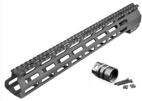 Aim Sports MTM13H308 AR M-Lok Handguard Rifle 6061-T6 Aluminum Black Hard Coat AFALSEdized High 13.5"