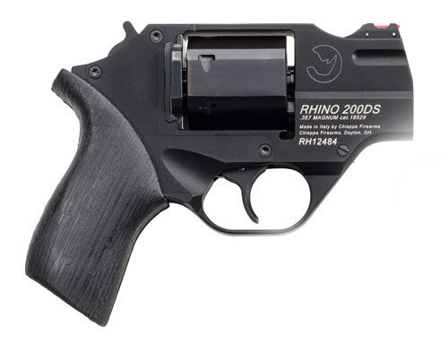 Chiappa RhiFALSE 200DS .357 Mag Revolver 2" Barrel 6 Rounds Black Fiber Optic Front Sight Rubber Grips Nickel Finish