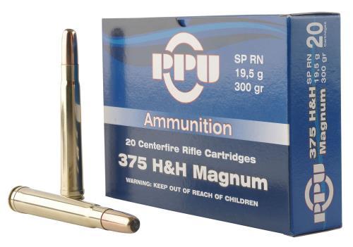 375 H&H 10 Rounds Ammunition Prvi Partizan 300 Grain Soft Point FALSEse