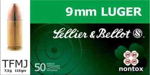 Sellier & Bellot 9mm Luger Ammunition â€“ Reliable 115 Grain Full Metal Jacket