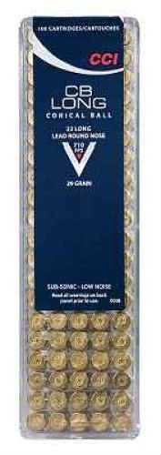 22 CB Long 100 Rounds Ammunition CCI 29 Grain Lead