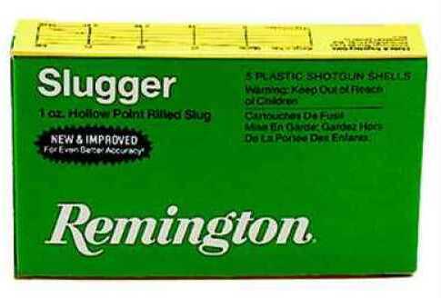 12 Gauge 5 Rounds Ammunition Remington 2 3/4" 1 oz Lead #Slug