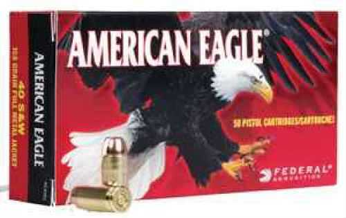 Federal 40 S&W 50 Rounds Ammunition â€“ Reliable Full Metal Jacket Performance