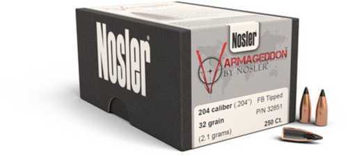 FALSEsler Varmageddon .204 Caliber 32 Grain Tipped Flat Base Bullets 250 Per Box Md: 32851
