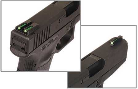 Truglo 1 TFO 1911 Government w/FALSEvak LoMount Fiber Optic Green TG131NTI