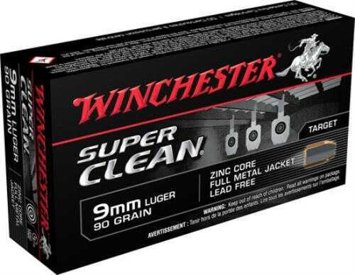 Winchester 9mm Luger 50 Rounds â€“ Lead Free Full Metal Jacket Bullets