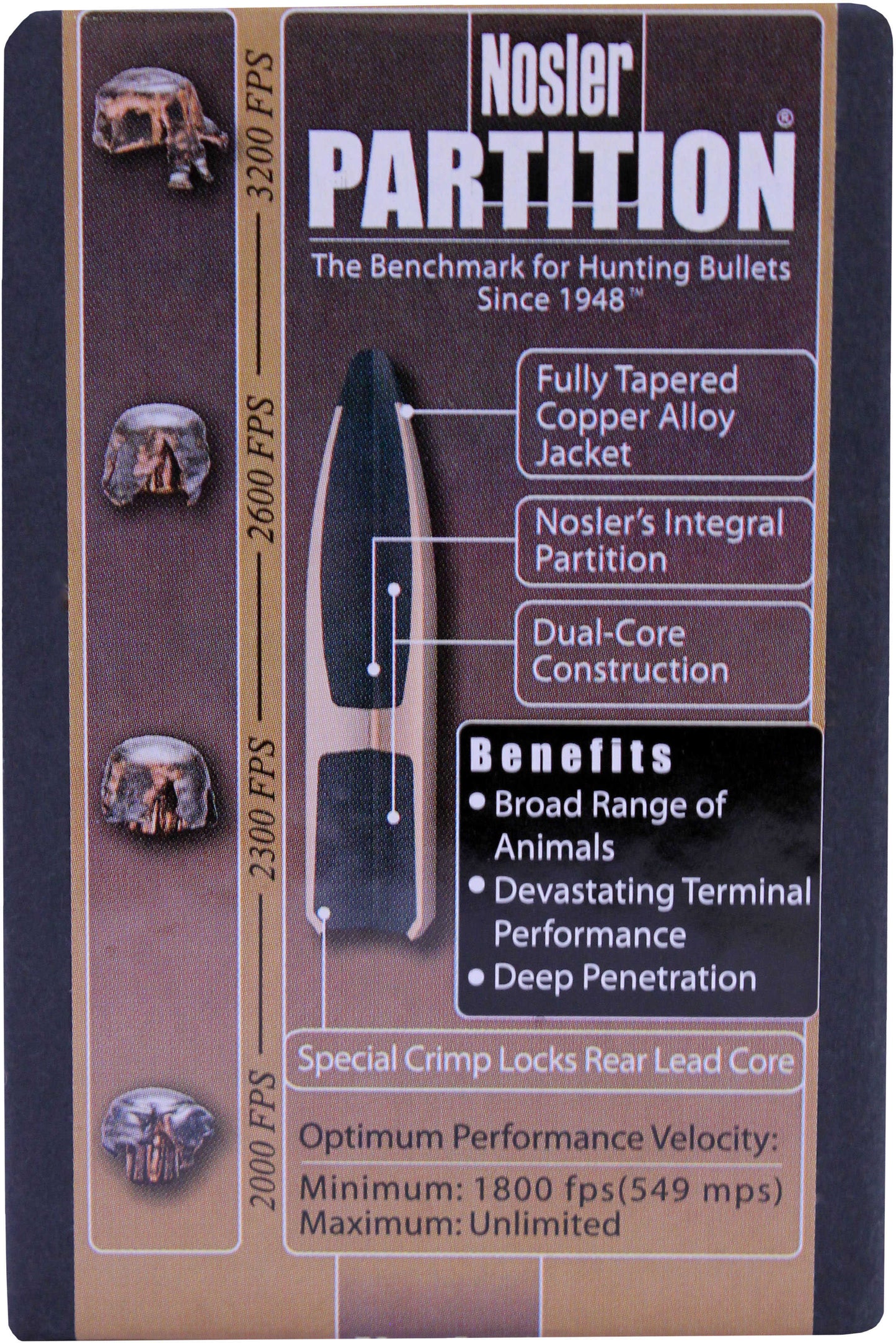 FALSEsler 6.5mm/264 Caliber 125 Grains Spitzer Partition (Per 50) 16320