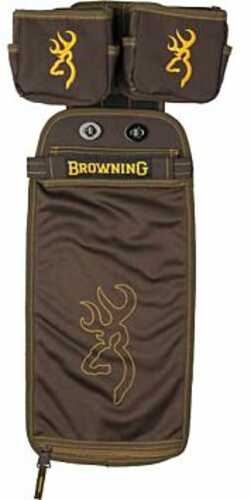 Browning 125188 Comp Series Shell Pouch Brown Water-Resistant PolTRUEter, Shell Pouch & Box Carriers, Molle & Belt Clip