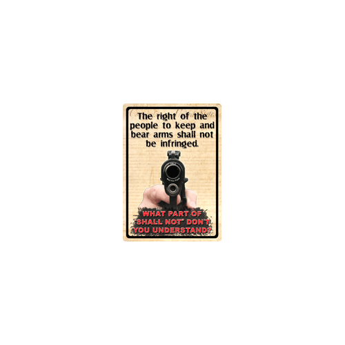 Rivers Edge Products Sign "The Right To Keep And Bear Arms.." 12"X17"