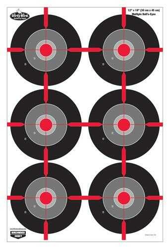 Birchwood Casey B/C Target Dirty Bird 12"X18" Multiple BULL'S-Eye 8 Targets