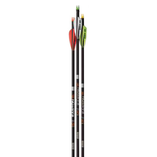 Easton Arrow 6.5mm Match Grade 400 with 3" AAE Hybrid Vanes 6 Pack