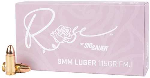 Sig Sauer Rose Handgun Ammunition 9mm Luger 115Gr JHP â€“ Optimized Short Barrel Performance
