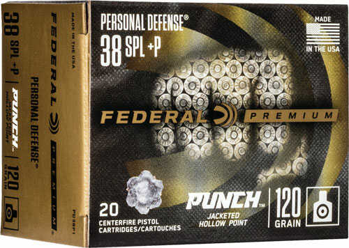 Federal Punch 38 Spl 120gr Jhp Ammo â€“ Reliable Hollow Point Performance