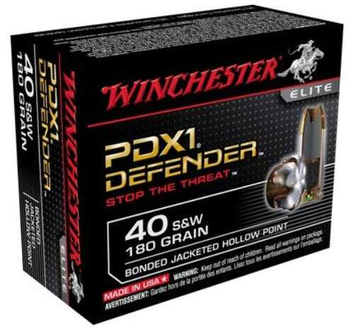 Winchester Supreme Elite 40 S&W 180 Grain JHP Bonded â€“ Optimal Personal Protection