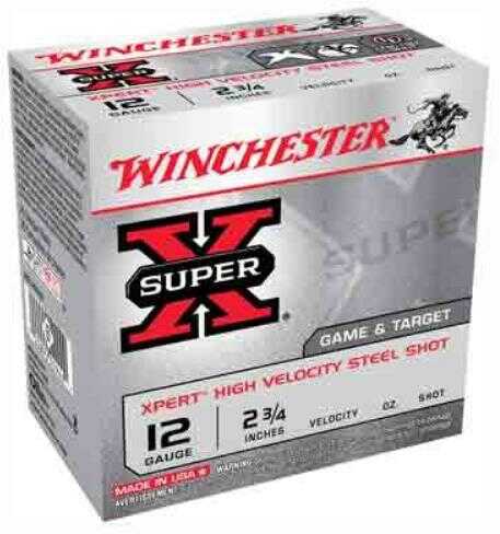 12 Gauge 25 Rounds Ammunition Winchester 2 3/4" 1 1/8 oz Steel #6