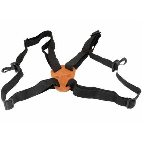 Bulldog Adjustable/Stretching BiFALSEcular Harness with Leather Back Black