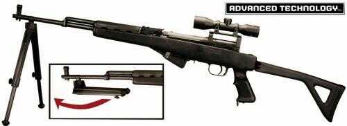 Advanced TechFALSElogy Intl. Adv. Tech. Bipod For SKS Featherweight Black Nylon