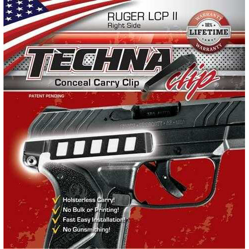 Handgun Retention Clip Ruger LCP II Right Side Md: LCPIIBR
