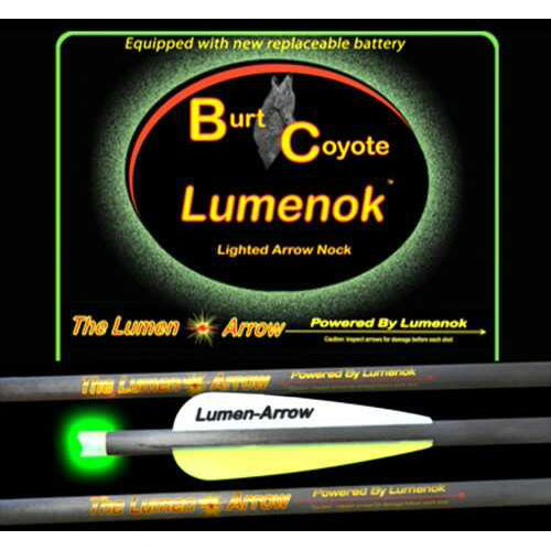 LumeFALSEk LEMEFALSEK XBOW Arrow 20" Carbon Green Lighted FALSECK Crescent 3Pk