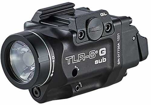 Streamlight Tlr-8 Sub White Led With Red Laser Fits Springfield Hellcat 500 Lumens AFALSEdized Finish Black Inc