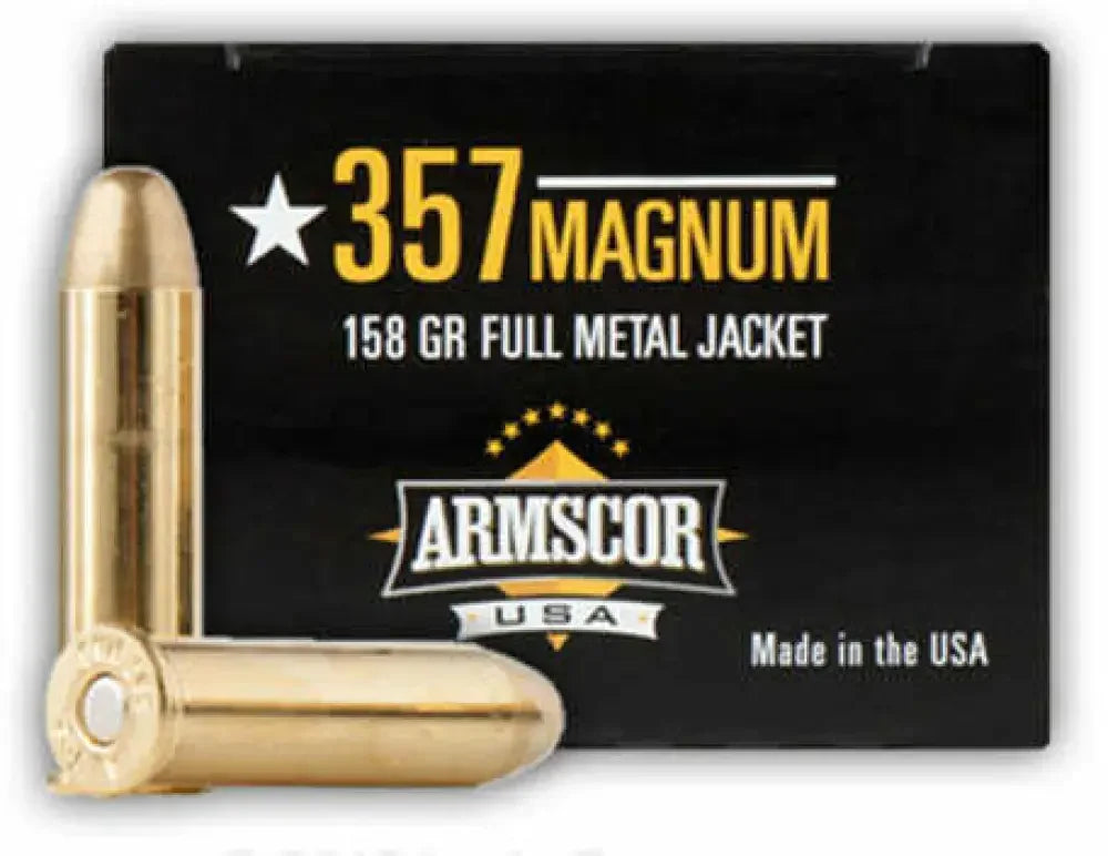 Armscor 357 Magnum 158 grain full metal jacket reloadable ammunition