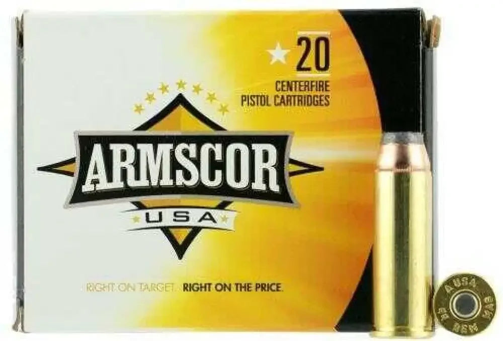 Armscor 44 Magnum 240 grain lead semi wadcutter pistol cartridges
