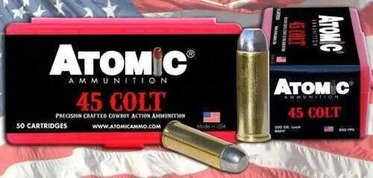 Atomic 00434 Cowboy Action 45 Colt 200 Grain Lead Ammo Box