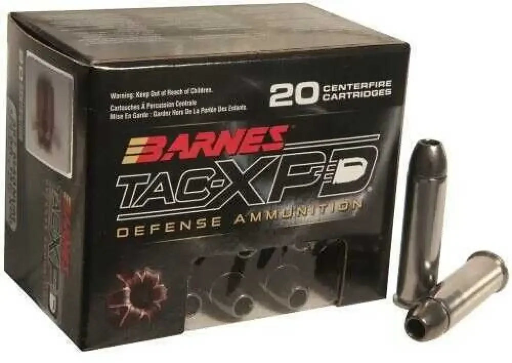 Barnes 357 Magnum 125 grain hollow point self-defense ammo box