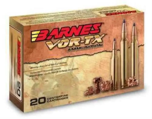 Barnes VOR-TX Winchester 150gr ammo box with 20 TTSX-BT rounds