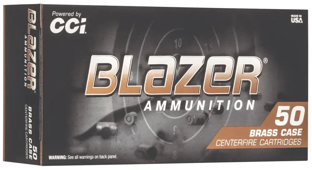 CCI Blazer 9mm 115gr jacketed hollow point ammo box