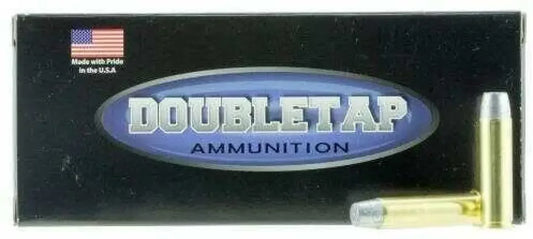 DoubleTap 357 Magnum 200 grain hard cast ammunition box with cartridges