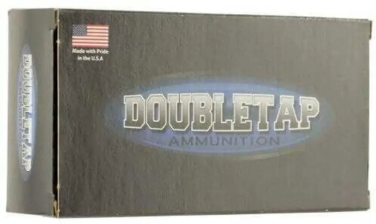 DoubleTap 44 Special 240 Grain low muzzle flash ammo in black box with USA flag