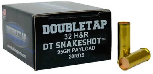 DoubleTap Ammunition SnakeShot 32 H&R box with gold brass casings